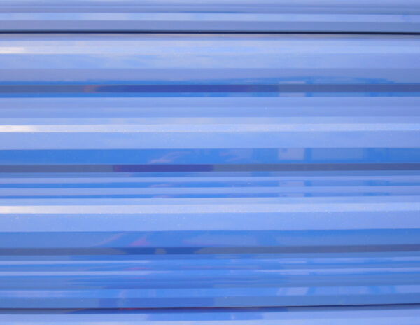 Deep Blue Camper Siding