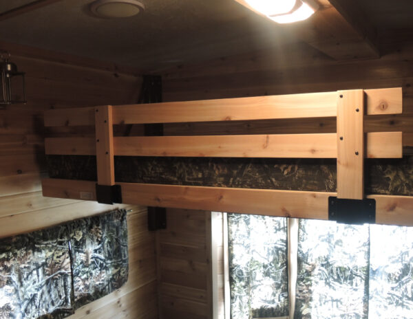 Cedar Bunk Rail w/ Brackets